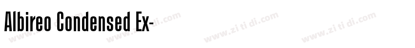 Albireo Condensed Ex字体转换 Albireo Condensed Ex字体转换